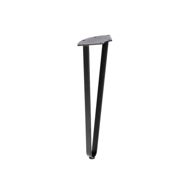 HÅRNÅL dobbelt flad barben 40 cm SORT