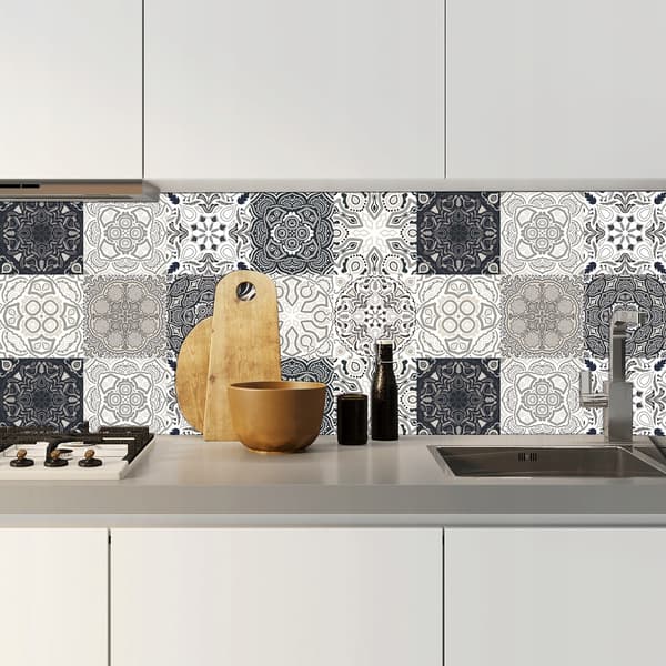 Självhäftande patchwork PVC-panelkakel, set med 10 delar, 20x20 cm