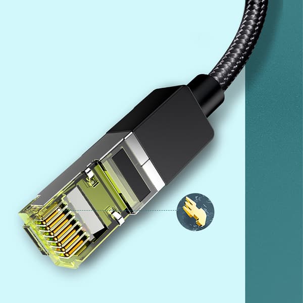 Ethernet-patchkabel RJ45 Cat 7 10 Gbps 3m - Sort