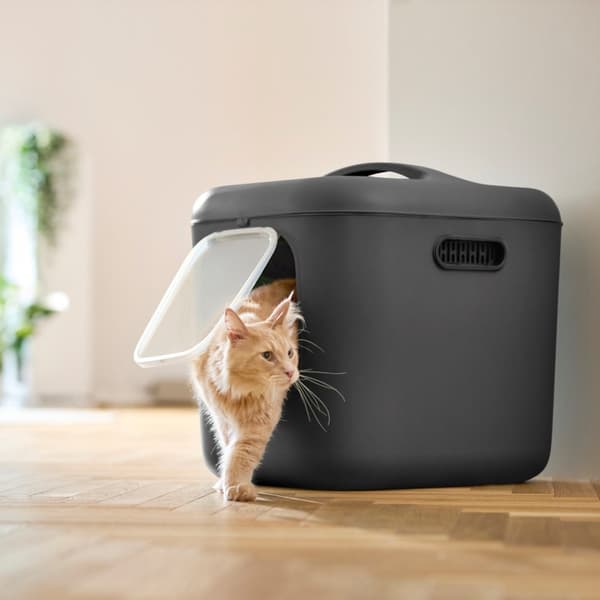 Rotho kattlåda VIT XL grå