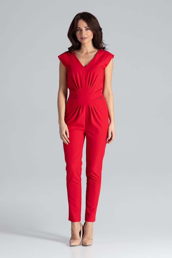 K496 Jumpsuit Röd XL