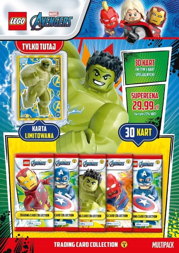 Lego Marvel Avengers Multipack-påsar Samlarkort