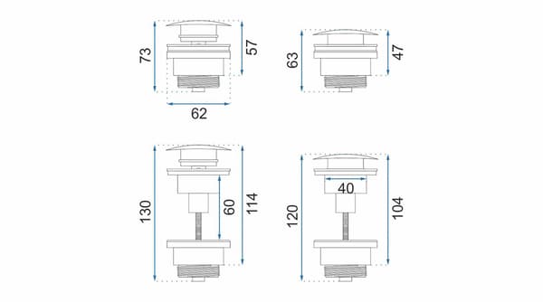 KLICK-KLACK SIPHON UNIVERSAL VIT SKU REA-A6952