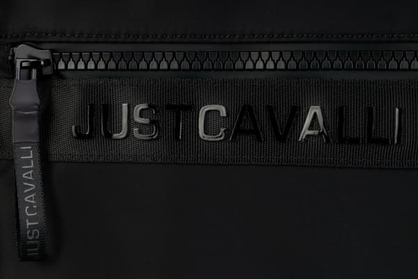 JUST CAVALLI miesten kangaskassi MUSTA