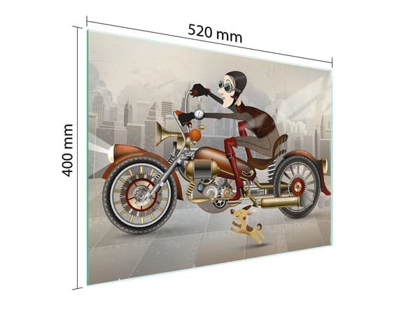 GLAS SKÄRBRÄDA 52x40 MOTORCYKEL