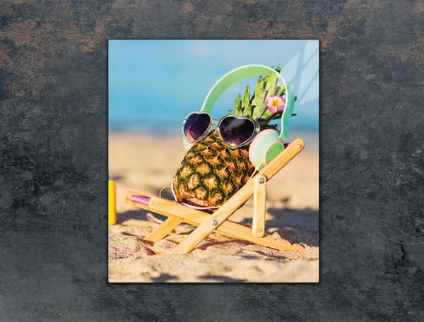 SKÄRBRÄDA I GLAS 45x52 ANANAS