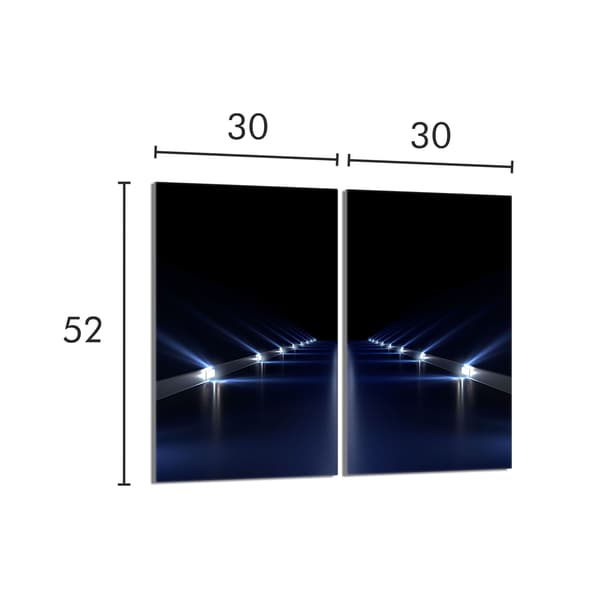 Skyddsplatta i glas för kaminen 2x30x52 Droga