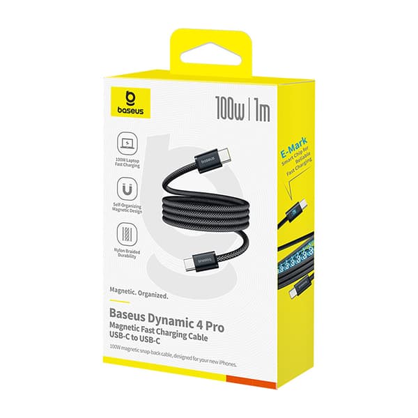Trasselfri USB-C 100W 1m kabel - Svart