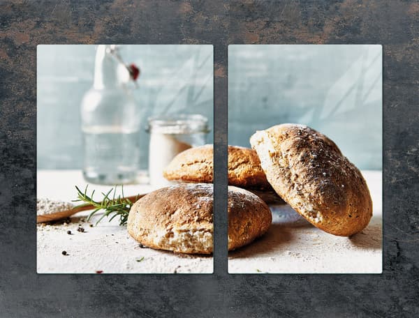 GLASBESKYTTELSESPLADE TIL KOMFUR 75x52 BRØD