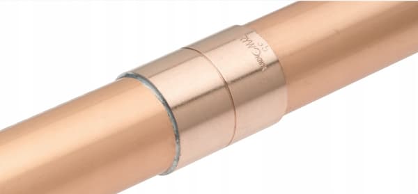 York koppar dubbelad vinkelkoppling 54 mm