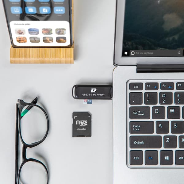 Rebel SD og microSD kortlæser USB 3.0