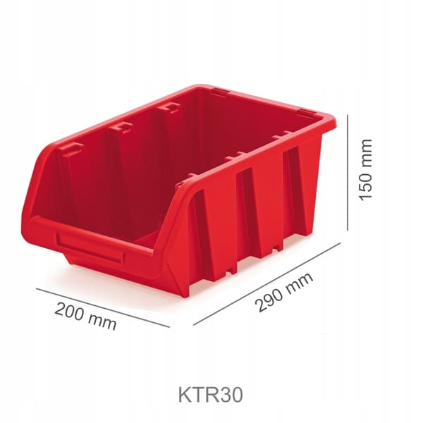 KTR30 lastbilcontainer | Rød
