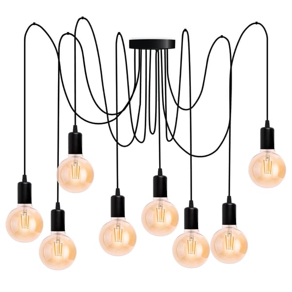 ARANE SPIDER loftslampe, 8 arme, til LED, 8x E27 LUMILED