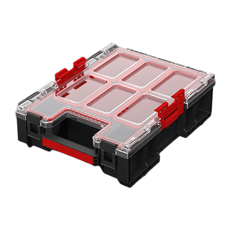 QBRICK SYSTEM ONE M Plus 2.0 organizer med låg, plastikboks, 4 l