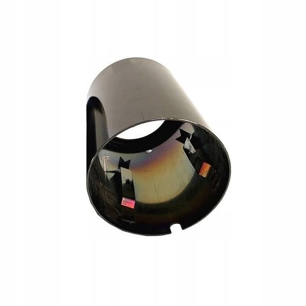 BMW udstødningsrør muffle sort krom 76 mm