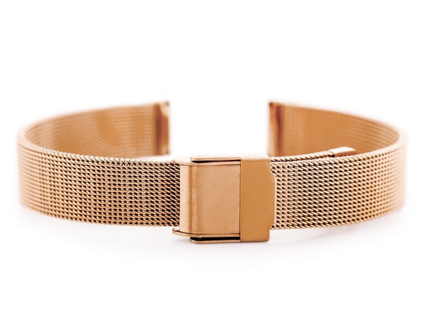 Pacific 04E armbånd - HQ mesh - rosaguld 14mm