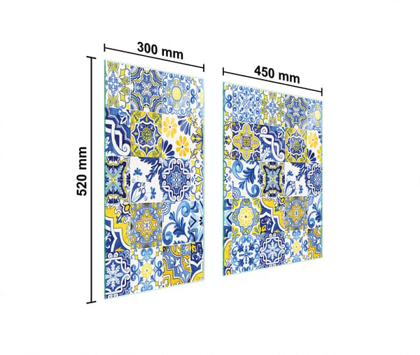 GLASBESKYTTELSESPLADE 75x52 MOSAIK
