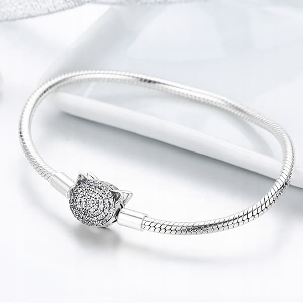 Pandora MODULÆR armbånd Pave Kitten 21 cm