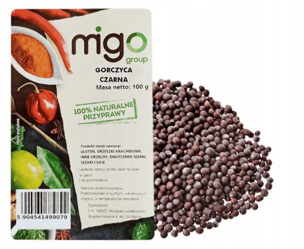 Sort sennep (100g) - MIGOgroup