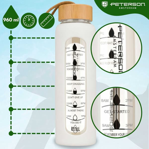 Glasflaske 960ml PTN SBW-01-960-7946 Ecru
