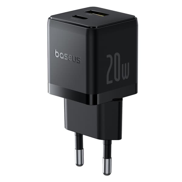 Palm 20W USB-C USB-A Vægoplader - Sort