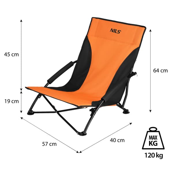 NC3035 NILS ORANGE-SORT STRANDLØB