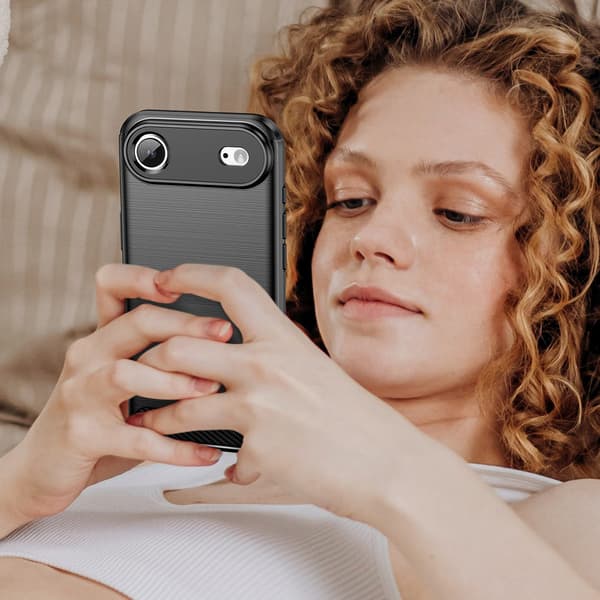 iPhone 17 Air Carbon-cover - Sort