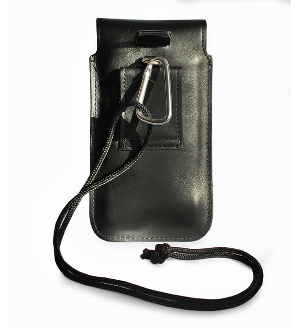 LURESKO Vissa S Læder Neck Case S 144x71x9mm - SORT