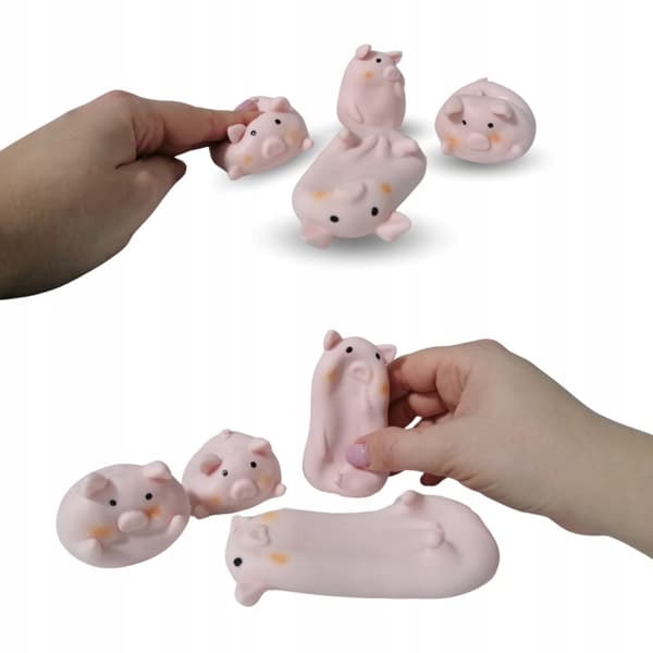 Squishy Piggy original premium leksak 24-pack med 3 former