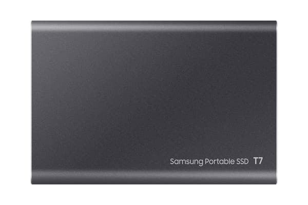 Samsung SSD T7 Portable 2TB Grå Extern Hårddisk, USB Typ-C