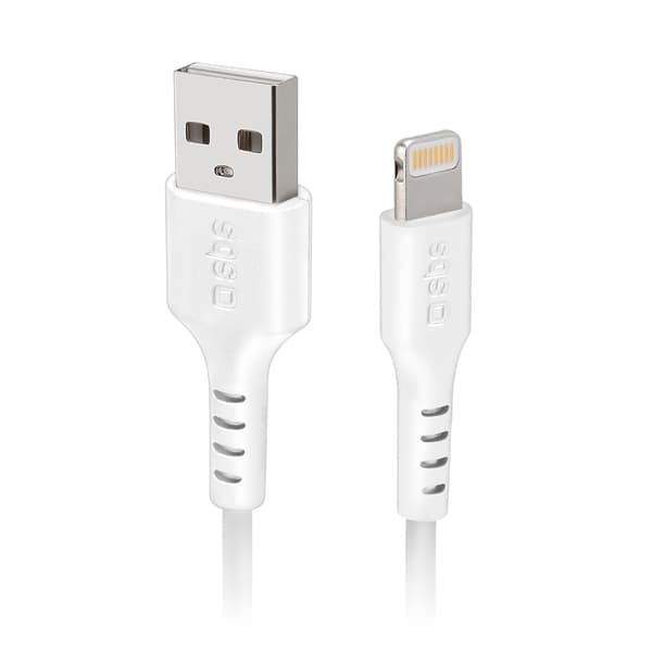 USB-A iPhone Lightning -kaapeli - valkoinen