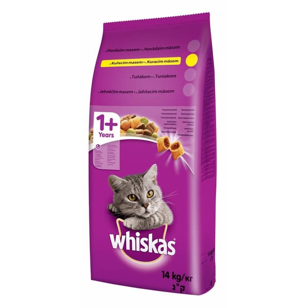 WHISKAS Kyllingefoder med grøntsager 14kg