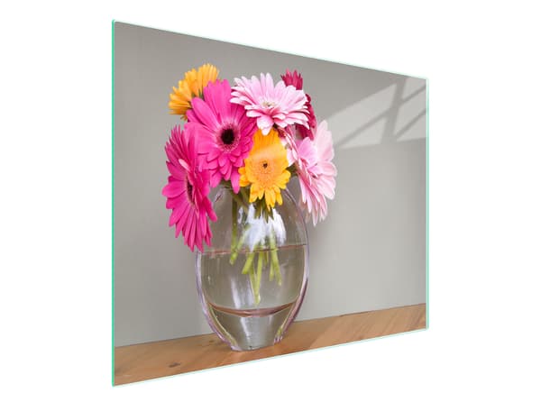 SKÄRBRÄDA I GLAS 52x30 BLOMMOR