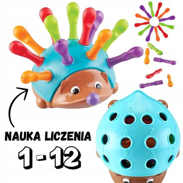 MEGADIDI HEDGEHOG PUSLE SORTER MONTESSORI
