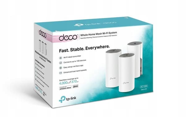 TP-LINK Deco E4 -verkkojärjestelmä (3 kpl)