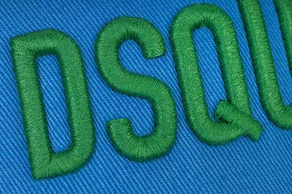 DSQUARED2 baseballkasket med logo LYSBLÅ