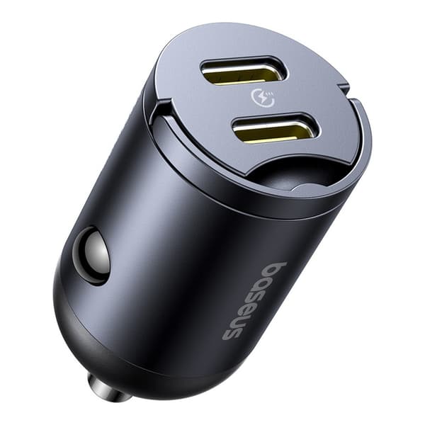 Autolaturi 2xUSB-C 30W - musta