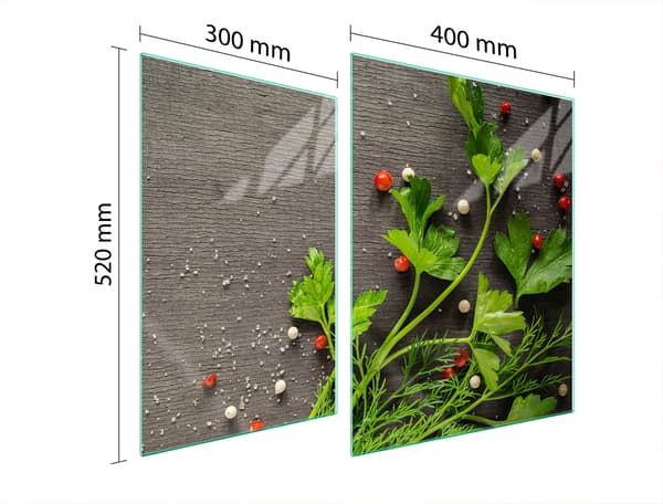 GLASSKYDDSPLATTA FÖR SPIS 70x52 PEPPER