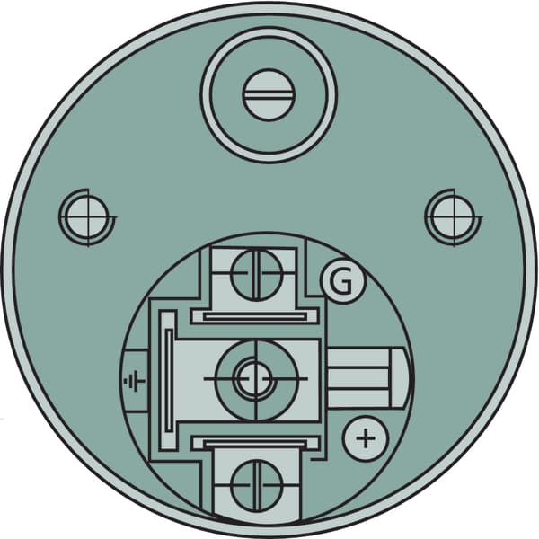 Olietryksmåler, manometer, diameter 52 mm, 0-7 bar