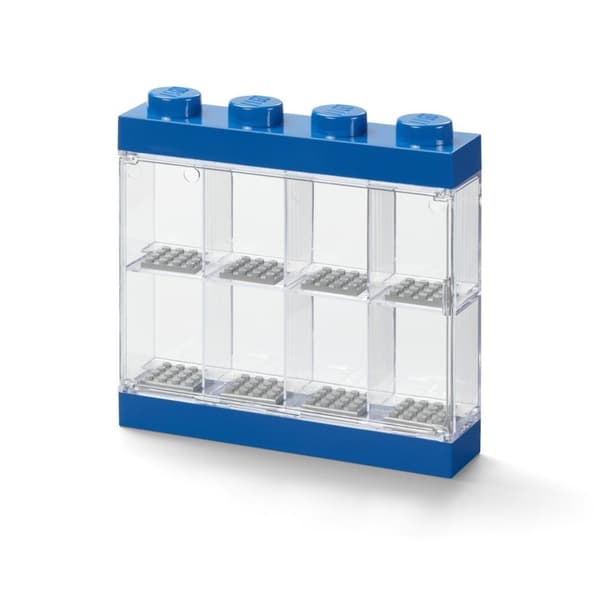 Lego(R) displayfodral för 8 minifigurer, blå