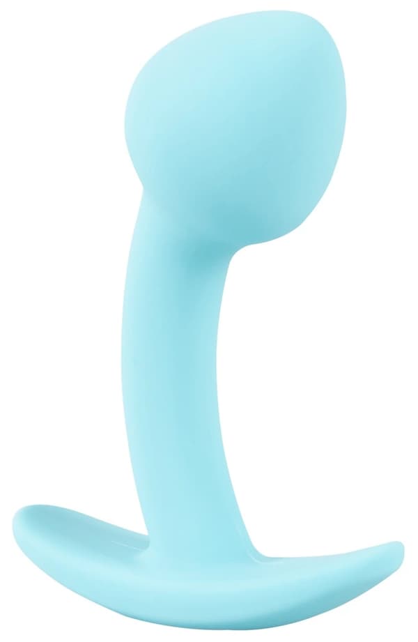 Cuties Silikon Perfekt Böjd Analplugg Blå