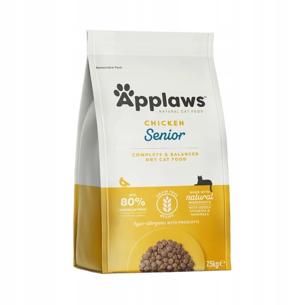 Applaws Cat Senior Torrfoder för Katter 7,5 kg Kyckling