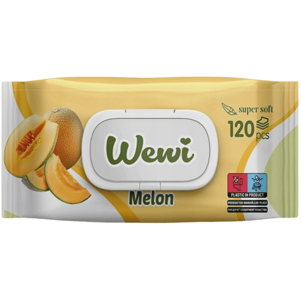 Wewi Melon våtservetter 120 st