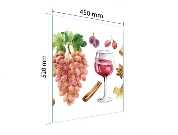 GLAS SKÆREBRÆT 45x52 VIN