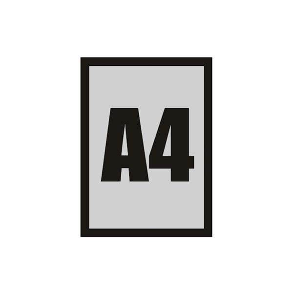 Magnetisk A4-ramme (sort)