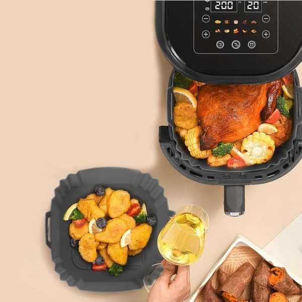 SILIKONEFORM TIL AIR FRYER BAGEINDSATS