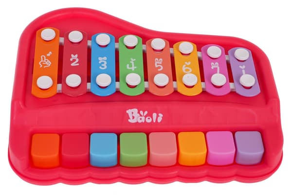 Röd cymbalpiano
