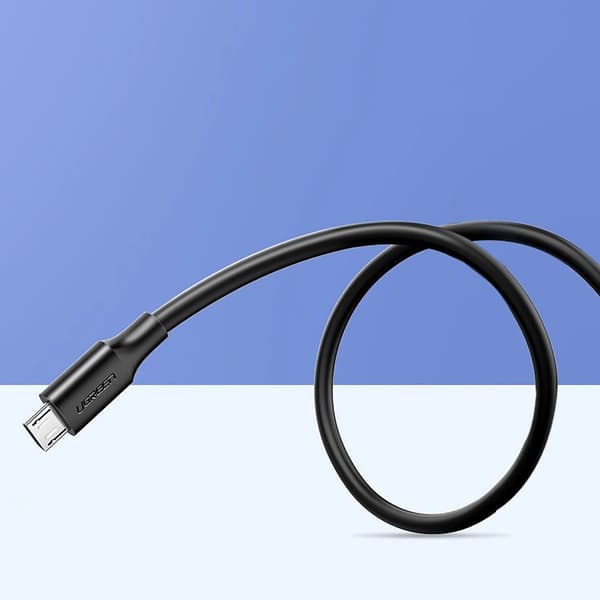 Micro USB - USB-A kabel 0,5m - sort