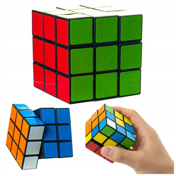 STOR LOGIKTERNING 7x7 cm PUSLESPIL klassisk MANUEL spil