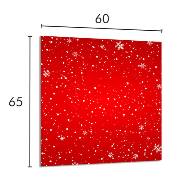 KEITTIÖN LASIPANEELI 60x65 Punainen